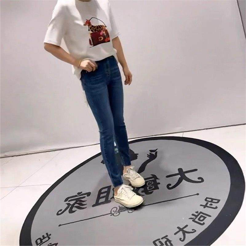 2026年货新款春柏菲蒂8903大码女装胖mm松紧腰200斤裤女裤牛仔裤,女装/女士精品,大码裤装,淘宝优惠券,粉丝福利购,淘宝优惠卷