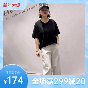 2026春装新女权贵族1597一手长短袖大T加大码女装200斤衫潮流打底