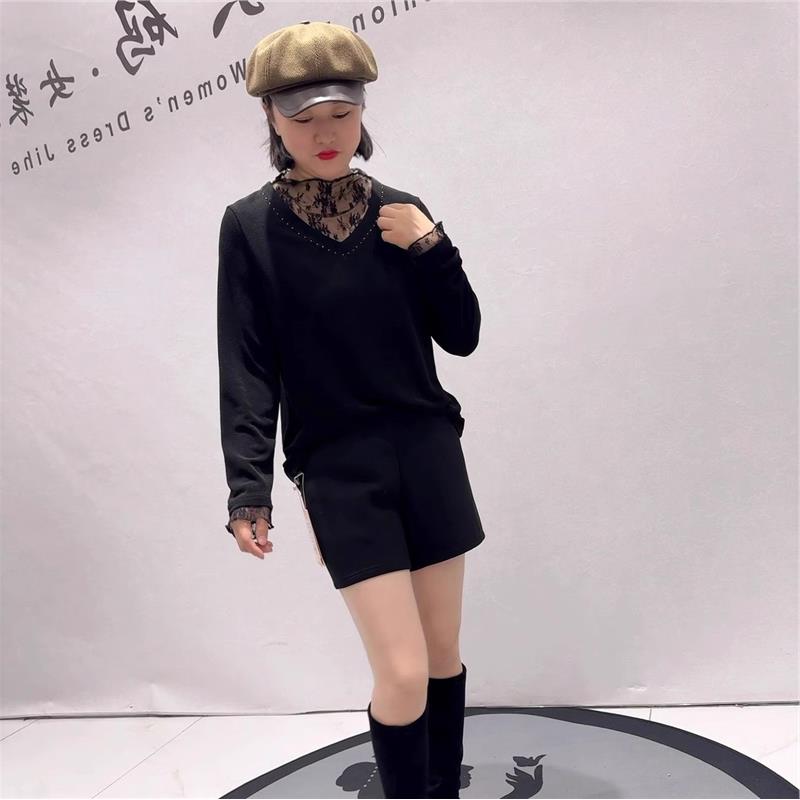 2026春芮娜依莲上衣醋酸面料打底衫大码女装气质衫200斤T恤女5529