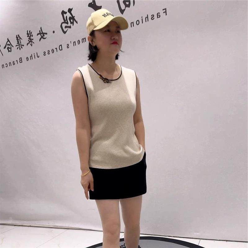 2026春季上衣芮娜依莲潮T恤5385针织打背心加大码女装打底衫打底,女装/女士精品,大码内搭,淘宝优惠券,粉丝福利购,淘宝优惠卷