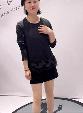 女权贵族时尚大码女装2026春装新款气质衫200斤打底1696