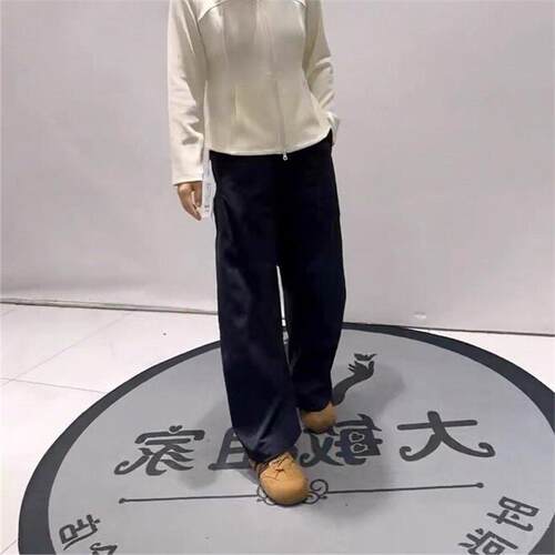 2026秋季新款欧货休闲裤天骄一生水大码女装200斤潮流弯刀裤26931
