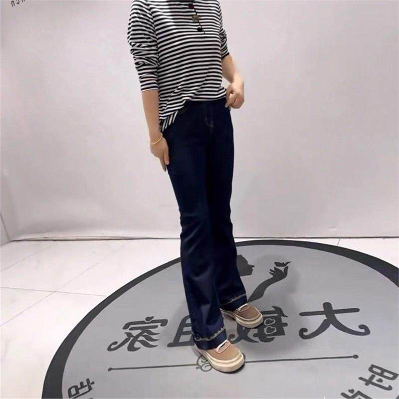 2026年货新款春柏菲蒂8899大码女装胖mm松紧腰200斤裤女裤牛仔裤,女装/女士精品,大码裤装,淘宝优惠券,粉丝福利购,淘宝优惠卷