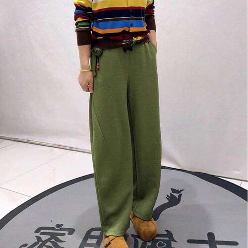 芮娜依莲5061秋冬新款欧货弯刀裤
