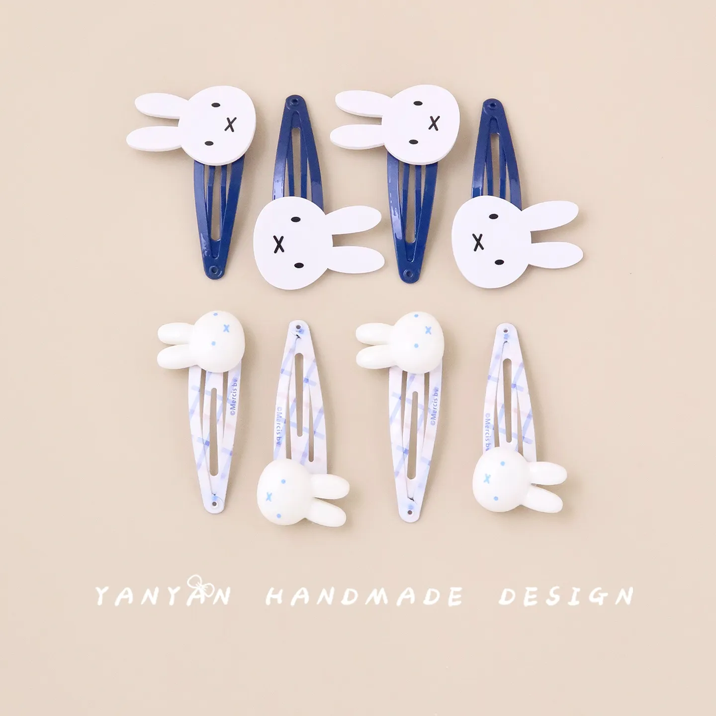 儿童可爱兔子bb夹发卡女童心掰掰夹碎发刘海夹宝宝侧边夹发饰