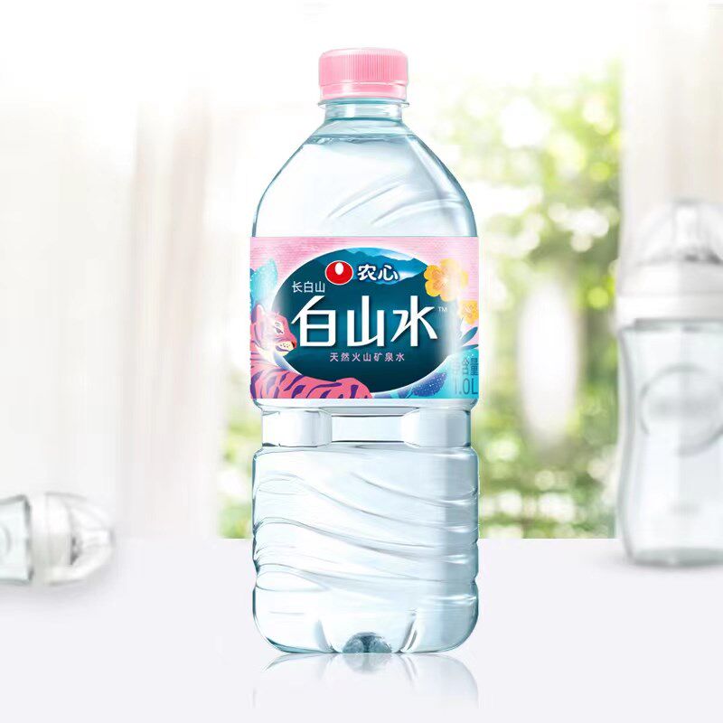 农心白山水饮用水天然矿泉水适合孕妇幼儿低钠淡矿1l*12