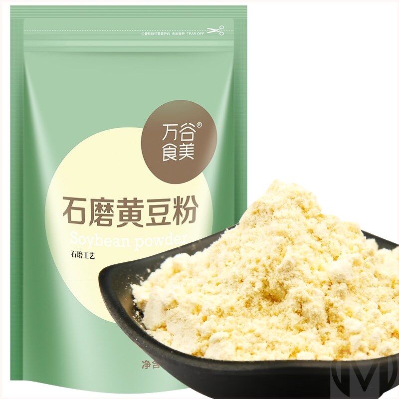 万谷食美 黄豆粉1公斤 七夕情人节礼物石磨黄豆面粉杂粮粉生大豆