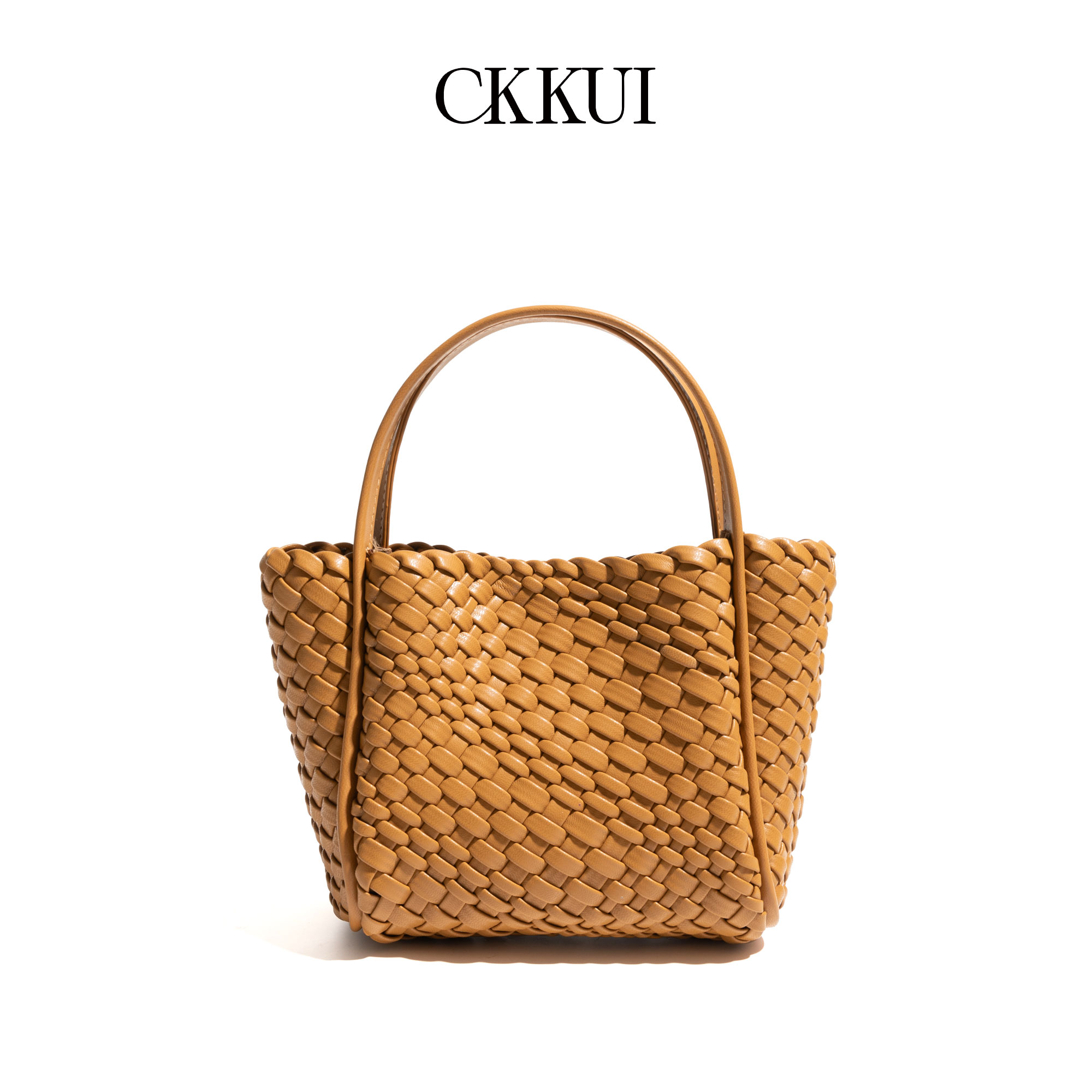 CKKUI复古简约休闲编织包包女款