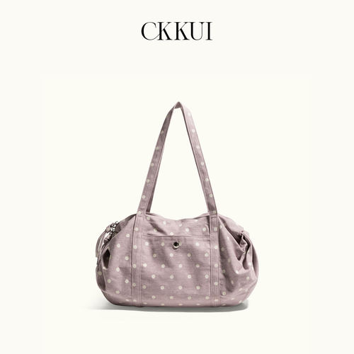 CKKUI简约温柔风波点尼龙包包