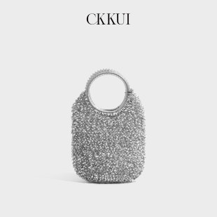 CKKUI 日本小众设计编织包包2026夏季水滴包设计感手提单肩斜挎包