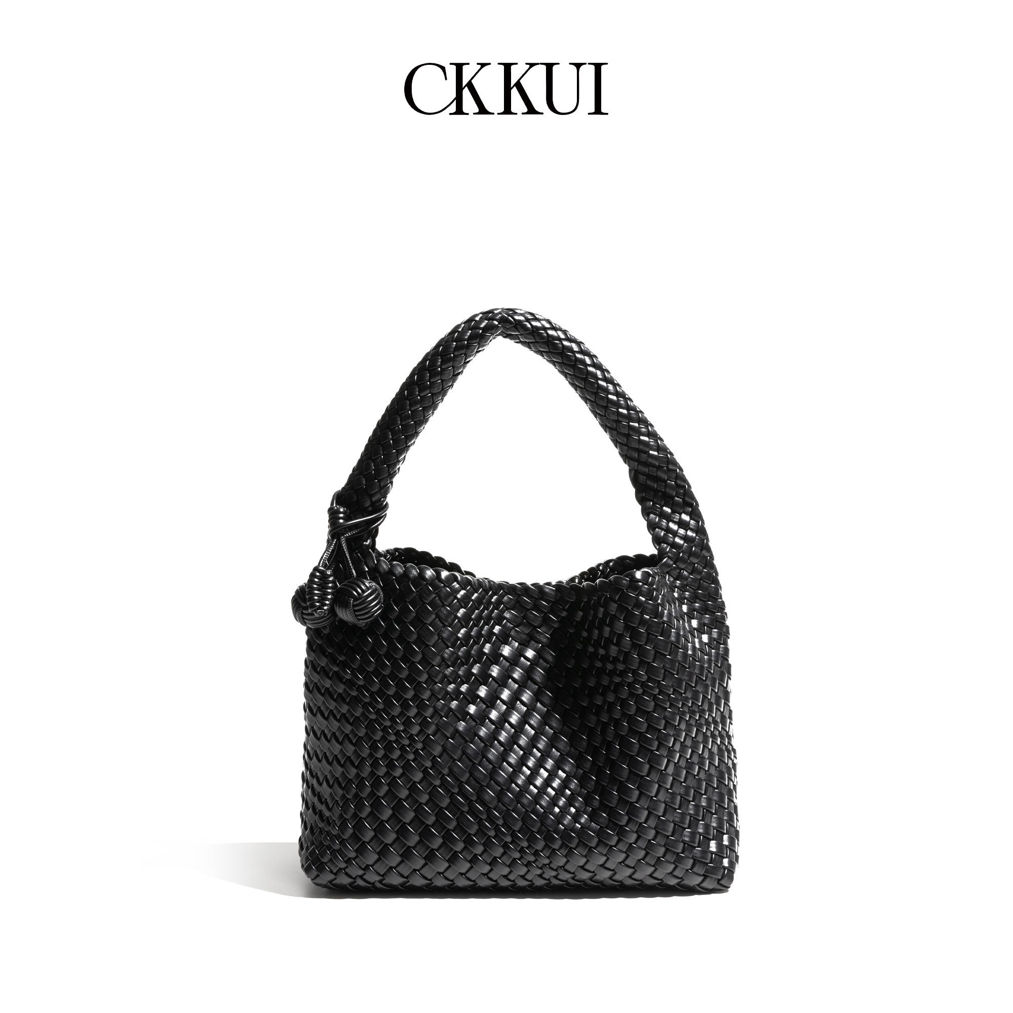 CKKUI 枪枪同款编织包包女款轻奢小众高级感手提包通勤百搭单肩包