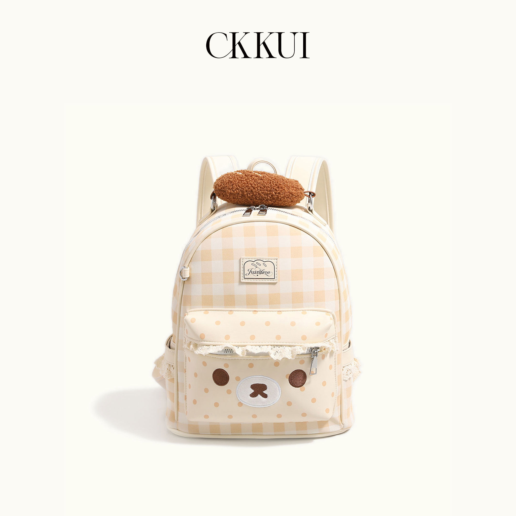 CKKUI 甜美少女可爱卡通双肩包包2026夏季出门游玩背包大学生书包