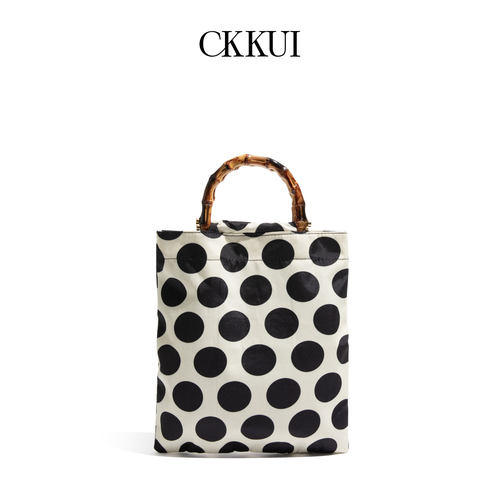 CKKUI复古民族风竹节帆布包