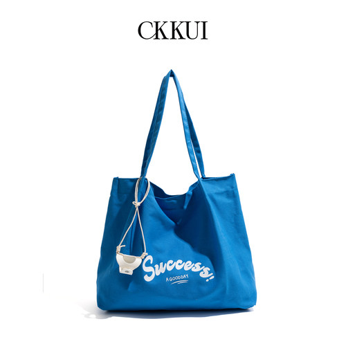 CKKUI韩系小清新baby蓝帆布包包