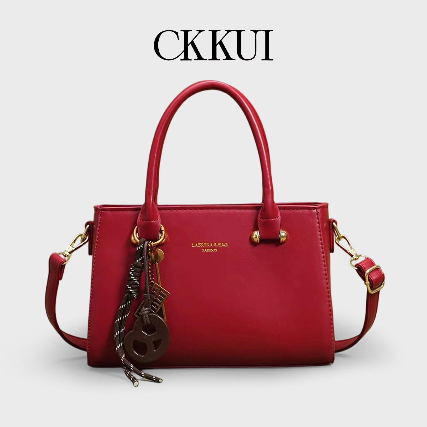 CKKUI 法式洋气小众红色包包2026新款婚包菜篮子高级感手提单肩包,箱包皮具/热销女包/男包,托特包,淘宝优惠券,粉丝福利购,淘宝优惠卷