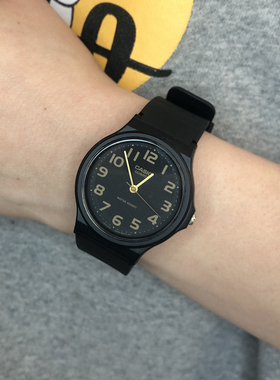 卡西欧（CASIO）MQ24小黑表学生中性男女情侣表复古运动石英手表
