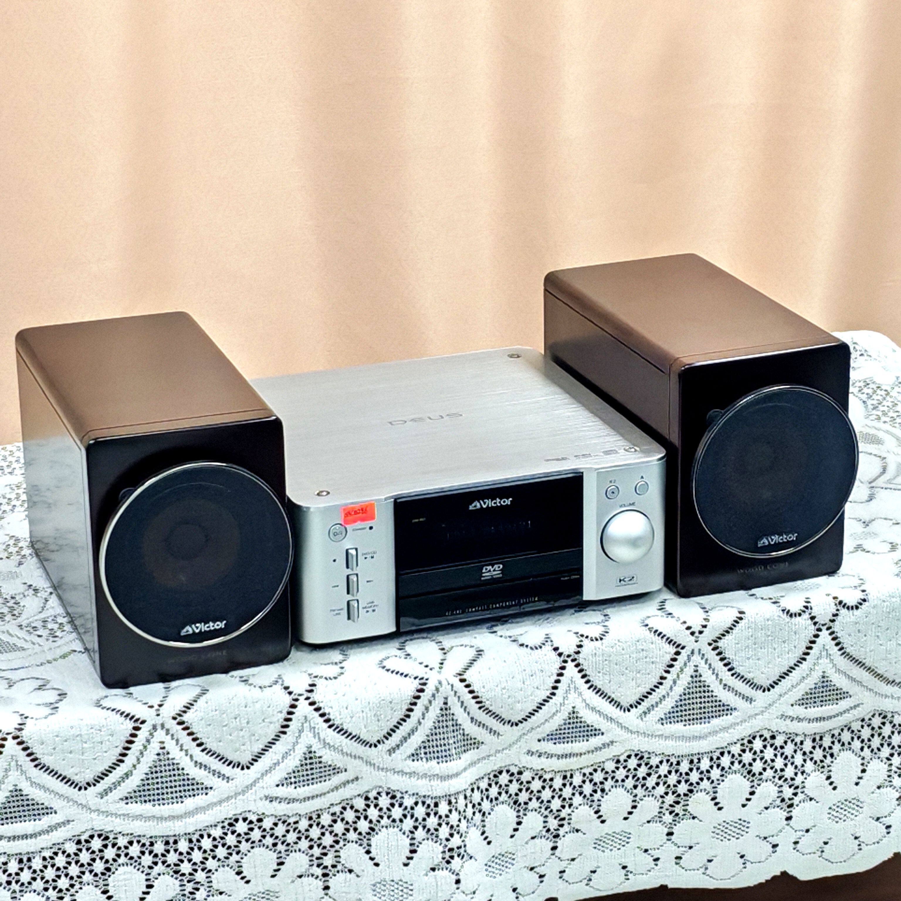 原装进口二手音响 JVC EX-AR3 限量版天然桦木振盆单元组合音响