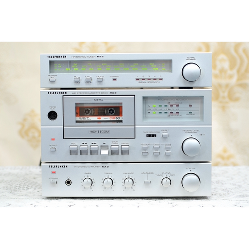 德律风根/TELEFUNKEN MA2 功放 卡座 收音头 三件套电源220伏