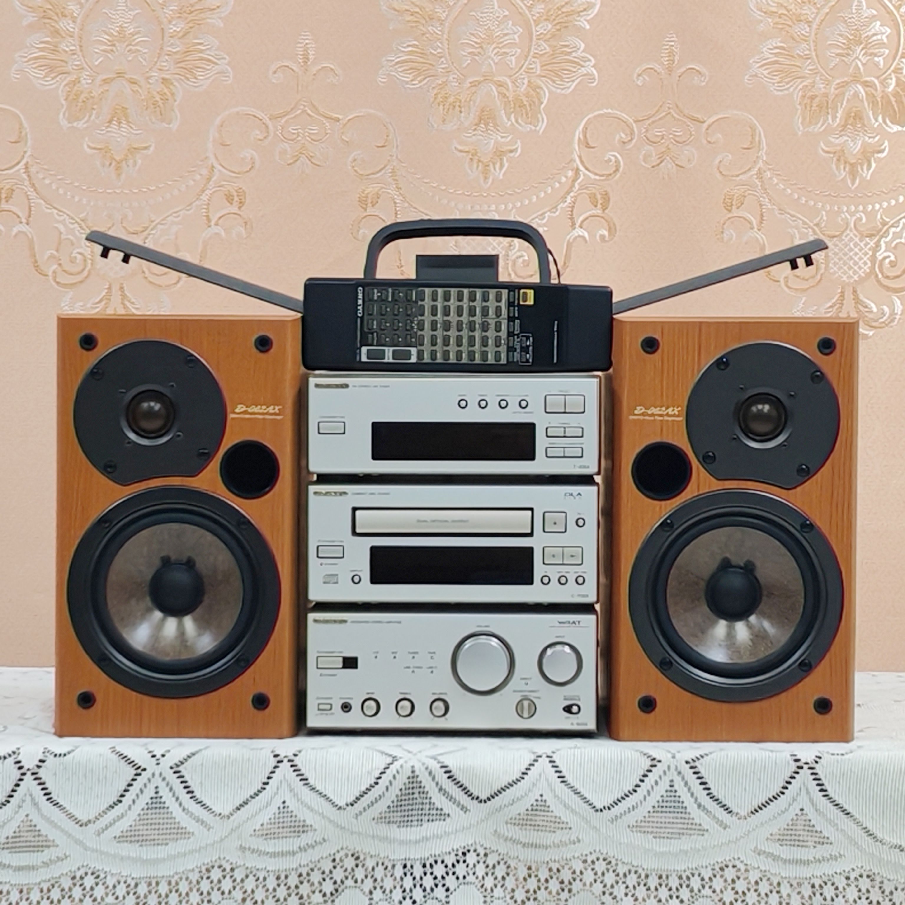 进口二手 安桥/ONKYO A-905 组合音响 原装三件套+原配D-062音箱