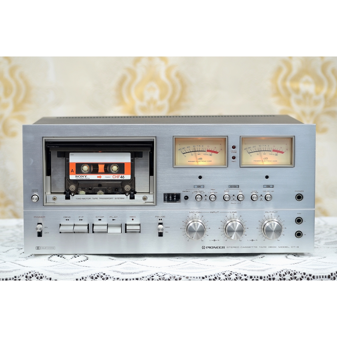 PIONEER/先鋒CT-9 一代老旗艦卡座錄放 磁帶機原裝發(fā)燒經(jīng)典100伏