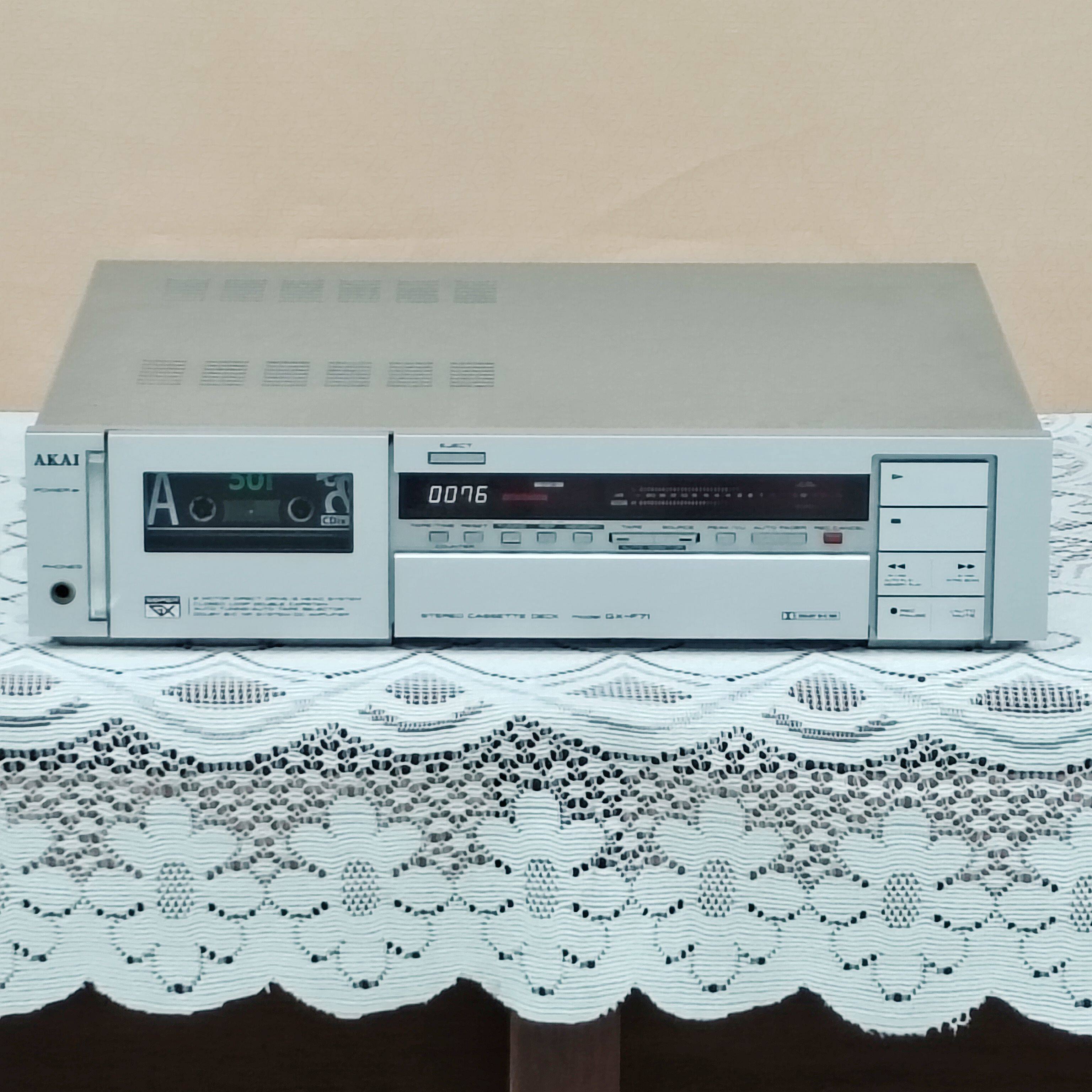 原装进口二手音响 雅佳/ AKAI GX-F71 三磁头专业录放卡座 磁带机