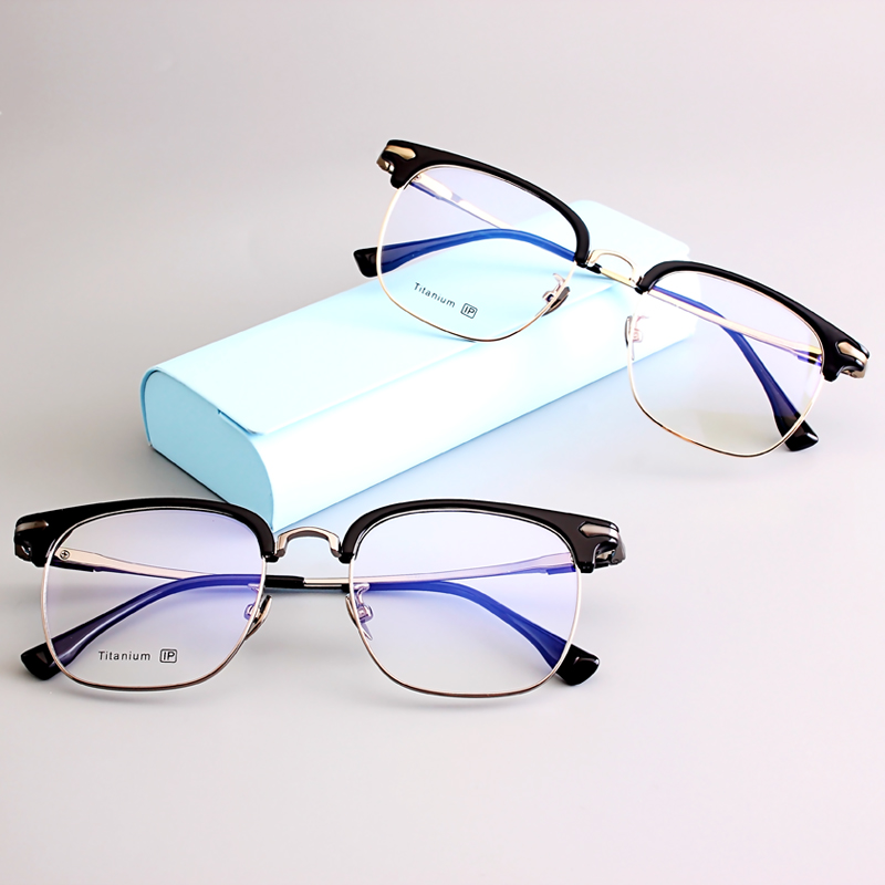 男女款眉毛框大牌同款钛超轻眼镜