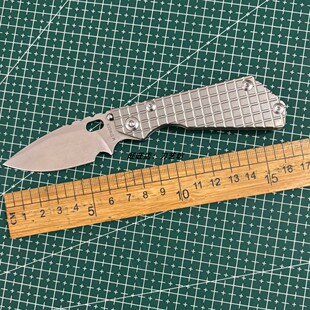 挺进者PT折叠刀钛合金柄户外求生露营随身携带高硬度锋利水果刀