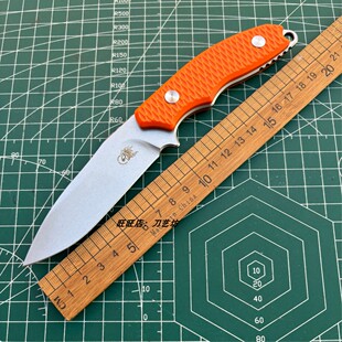 户外辛德勒闪点小直刀一体龙骨DC53钢露营求生高硬度便携防身小刀