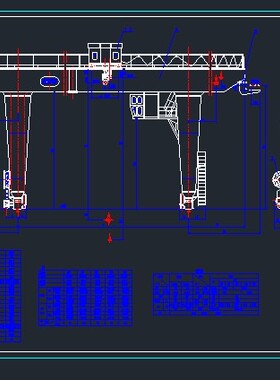 1665吊钩门式起重机16-3.2t 18-35m A5.