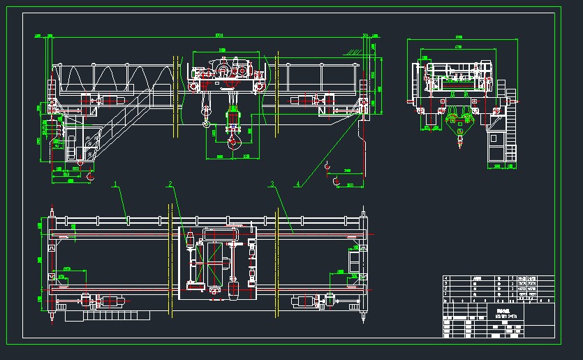 QD125T_32T吊钩桥式起重机图纸
