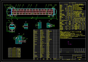 DN800固定管板式盐水换热器设计及代画CAD图纸计算精品店长推荐