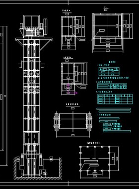NE200板链提升机总图