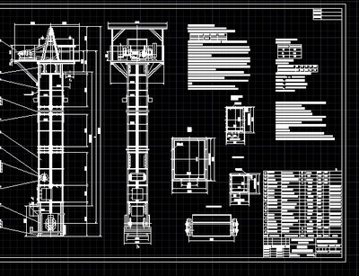 NBH450H-00高速斗式提升机总图