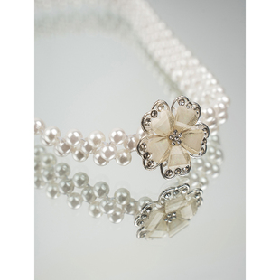 花间裳/裙子百搭亚克力珍珠腰链弹性百搭高光凑单神器