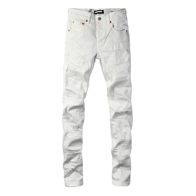 PUR jeans  pants torn jeans美式高街破洞褶皱牛仔裤子