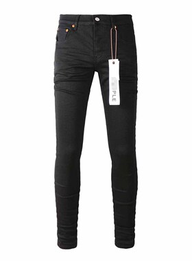 PUR jeans  pants torn jeans美式高街破洞黑色牛仔裤子
