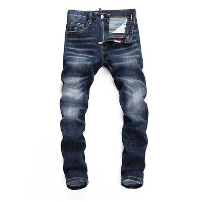 D Jeans Skinny Ripped Jeans 美式高街基础修身男裤牛仔裤子