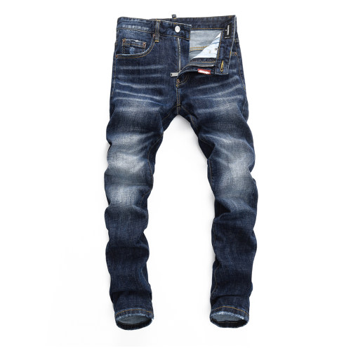 D Jeans Skinny Ripped Jeans 美式高街基础修身男裤牛仔裤子