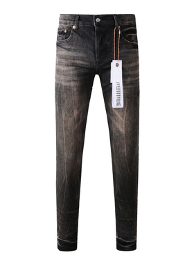 PUR jeans  pants torn jeans美式高街破洞灰色牛仔裤子