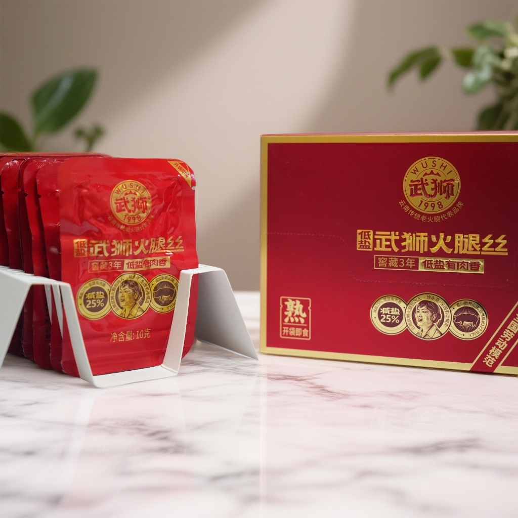 武狮云南火腿丝3年腌制低钠即食火腿礼盒装