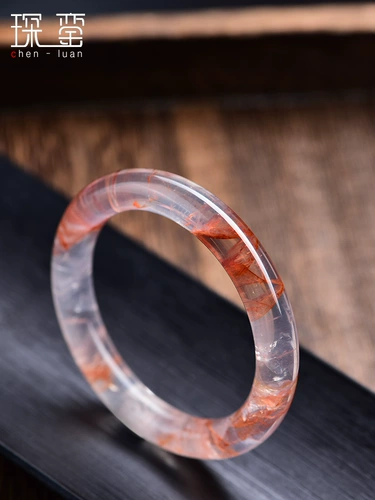 Красный клей цветок Уважает красный браслет, одна вещь, картина женского браслета с красной призрачной полосовой полосой.