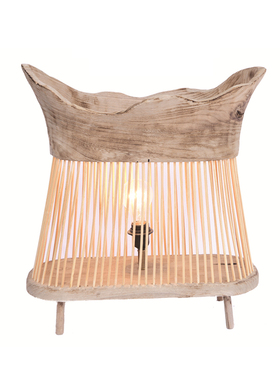 厂家销售专业手工制作原木工艺落地台灯田园温馨民宿酒店装饰灯具