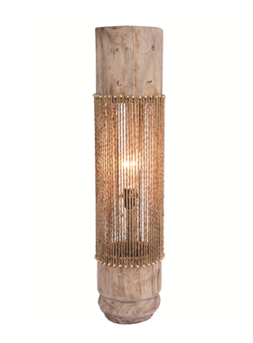 厂家销售专业手工制作原木工艺落地台灯田园温馨民宿酒店装饰灯具