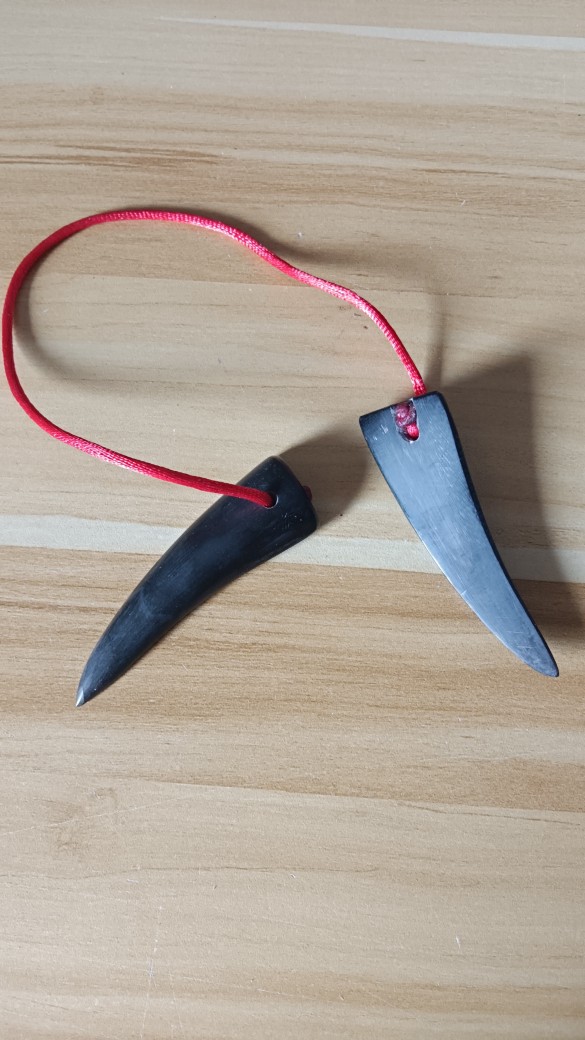 道士卦师法器串绳牛角卦道家法器圣卦