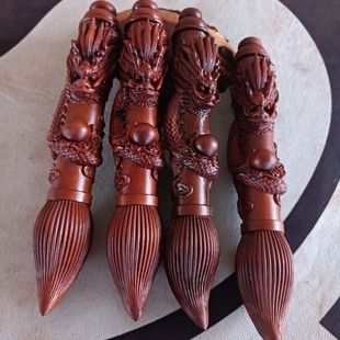 雷击枣木文昌笔送礼佳品横财一笔雷击枣木盘龙道家法器判官笔