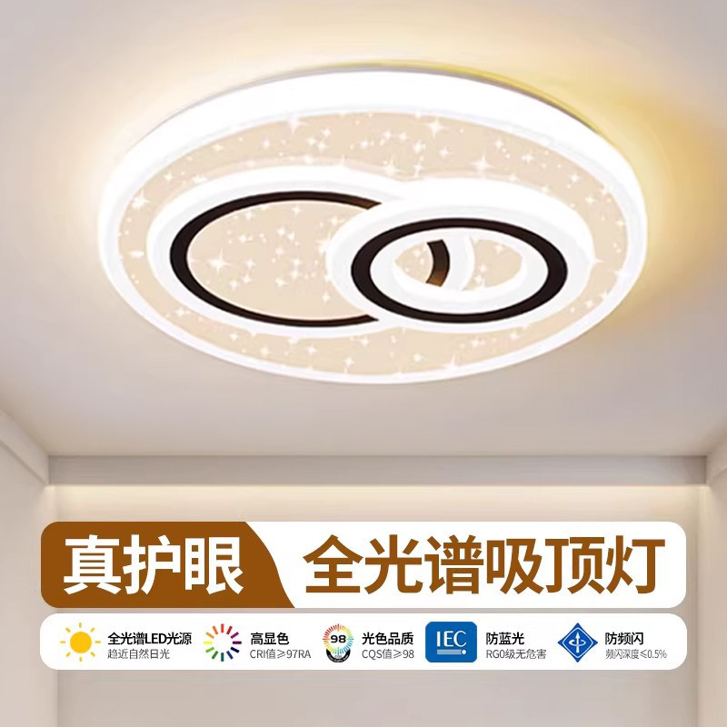 主卧室吸顶灯客厅房间吊灯具大全2026新款现代简约大气广东中山