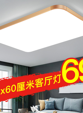led客厅灯简约现代长方形吸顶灯卧室灯大气房间家用阳台餐厅灯具