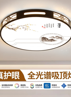 主卧室灯2026新款LED吸顶灯现代简约全光谱护眼儿童房间中山灯具