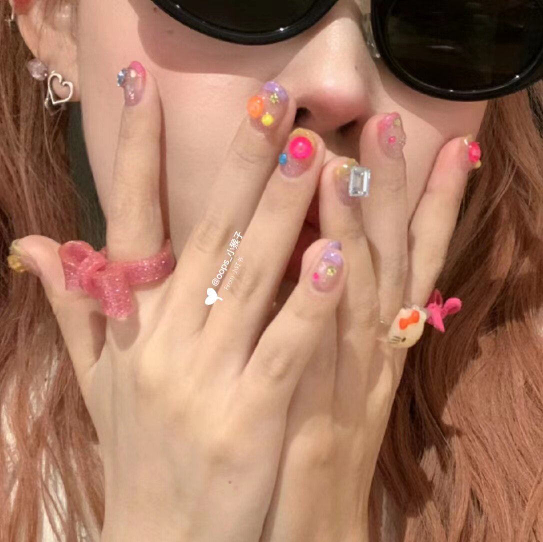 vivian 可爱泰兰德假指甲手工穿戴甲显白美甲可拆卸持久344款