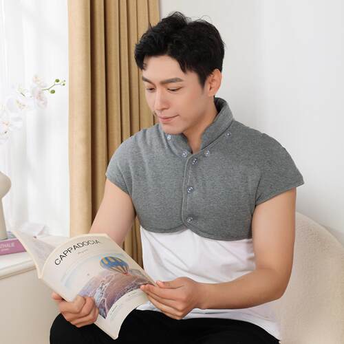 男士纯棉加厚睡觉保暖护肩秋冬